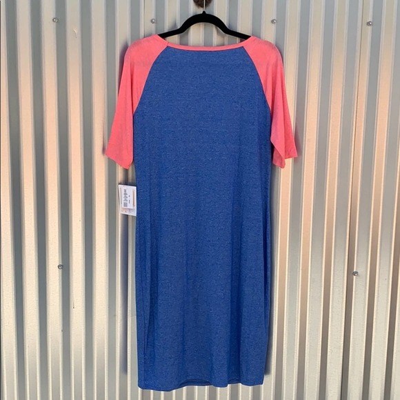 NWT Lularoe Julia Blue Day Dress XL - Picture 8 of 8